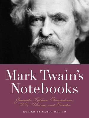 cover image of Mark Twain's Notebooks